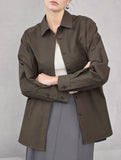 Classic Lapel Long Sleeve Office Shirt_CWTBLL02359