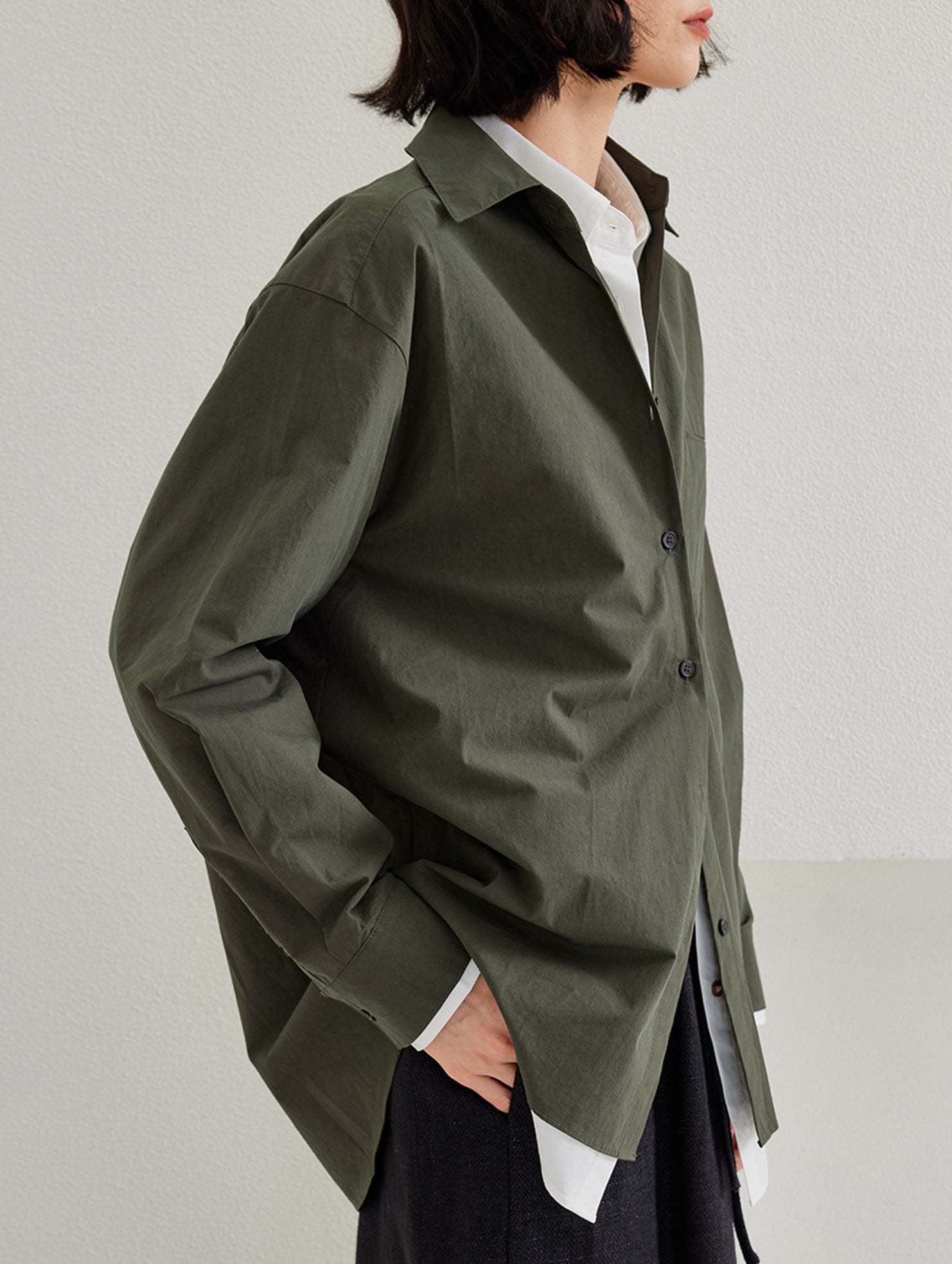 Classic Lapel Long Sleeve Office Shirt_CWTBLL02359