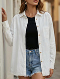 Classic Lapel Long Sleeve Office Shirt_CWTBLL02359