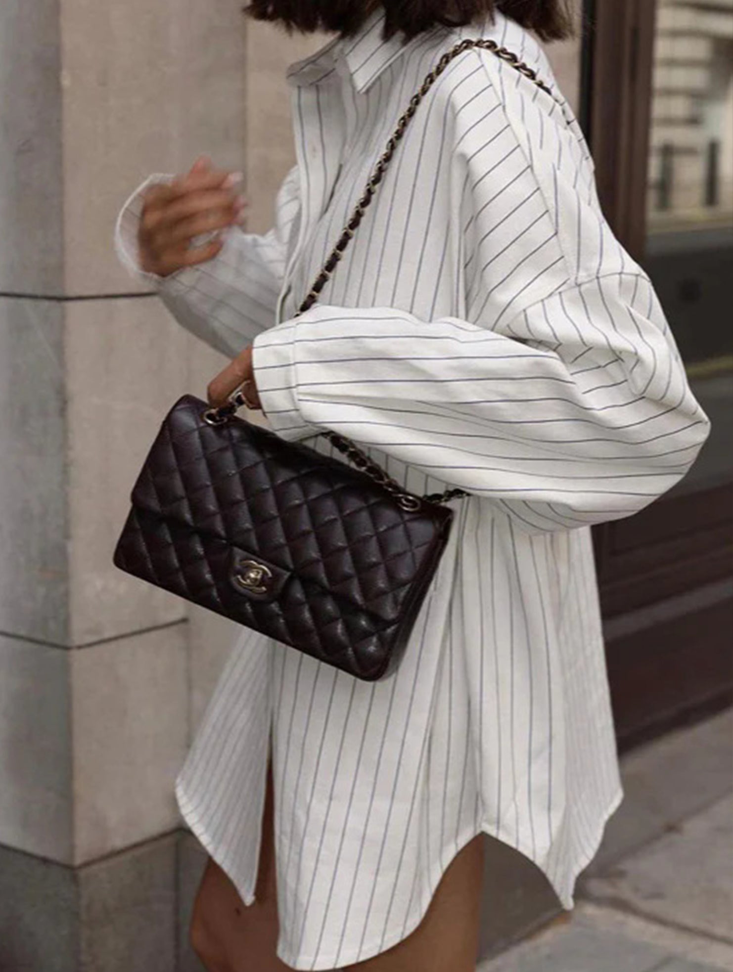 Loose Fit Long Sleeve Relaxed Style Shirt_CWTBLL02368