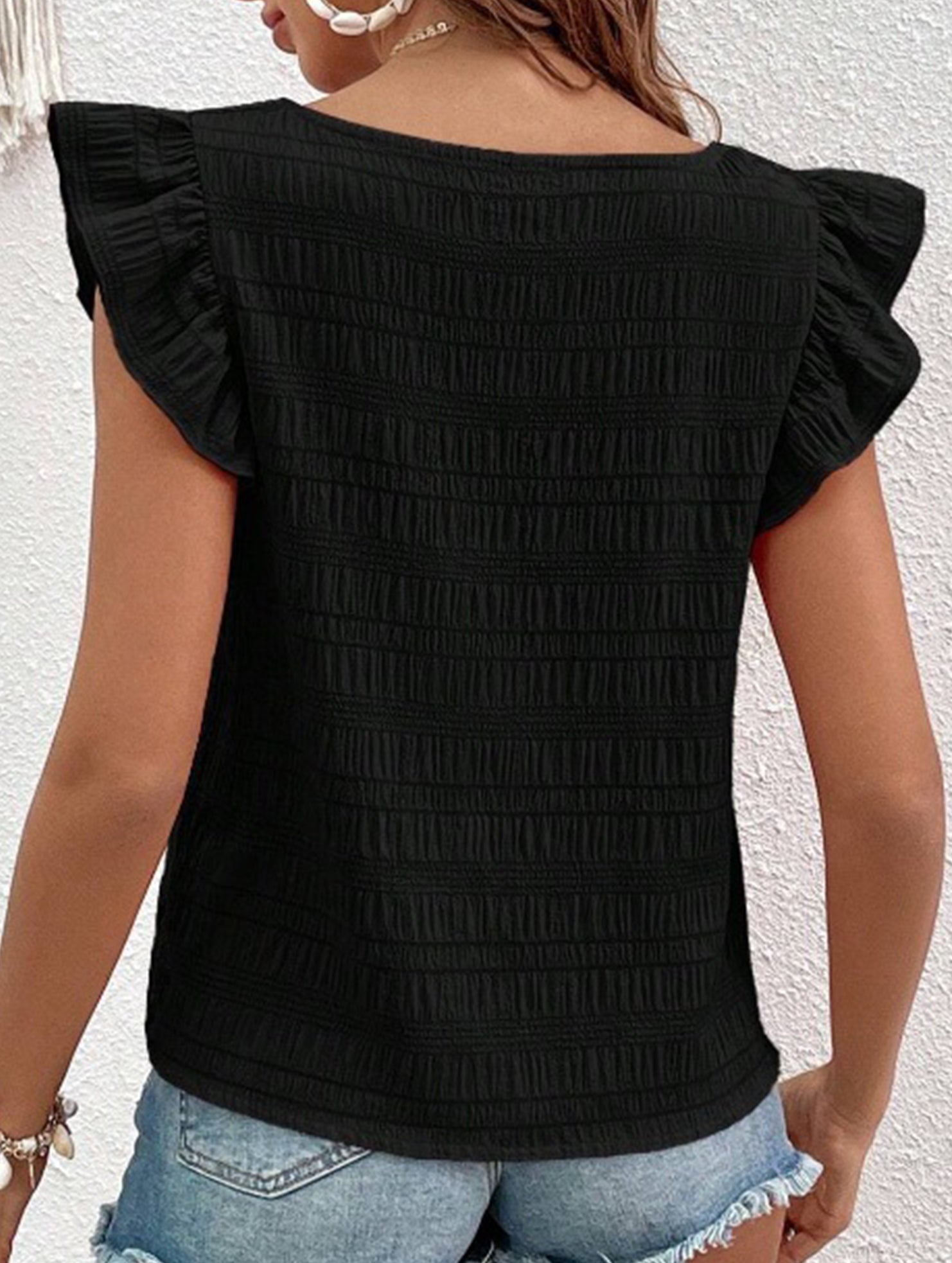 Spring Style Square Neck short sleeves T-shirts
