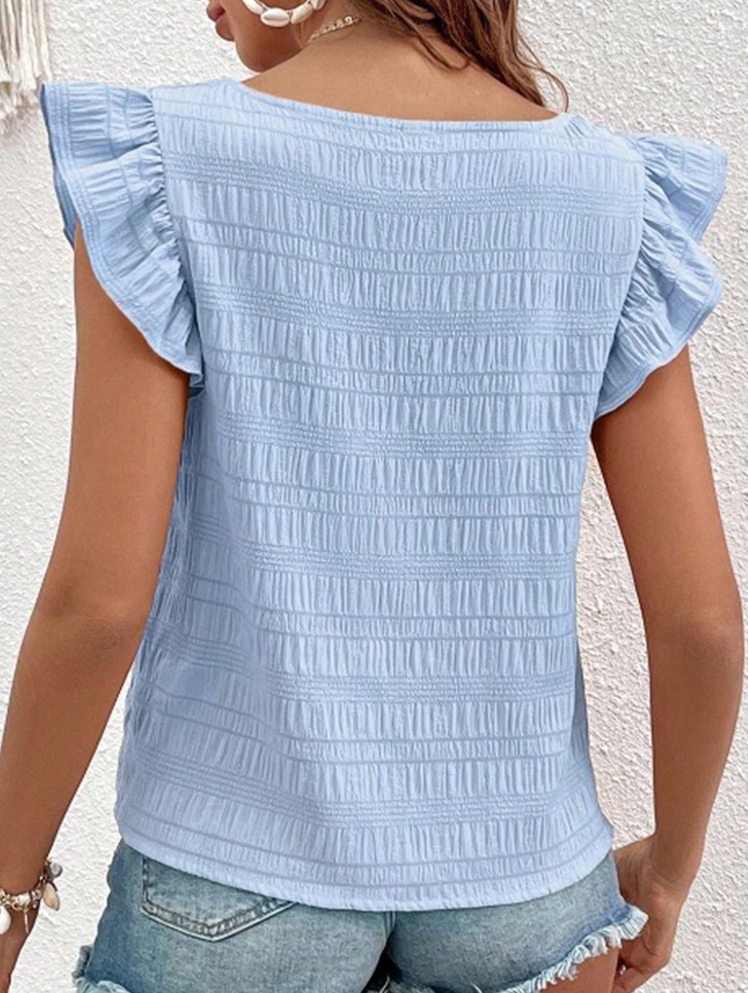 Spring Style Square Neck short sleeves T-shirts