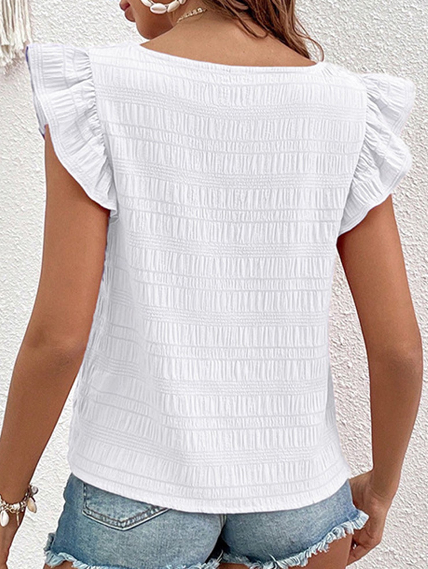 Spring Style Square Neck short sleeves T-shirts