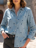 Longline Design Shirt Blouse