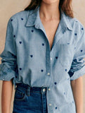 Longline Design Shirt Blouse