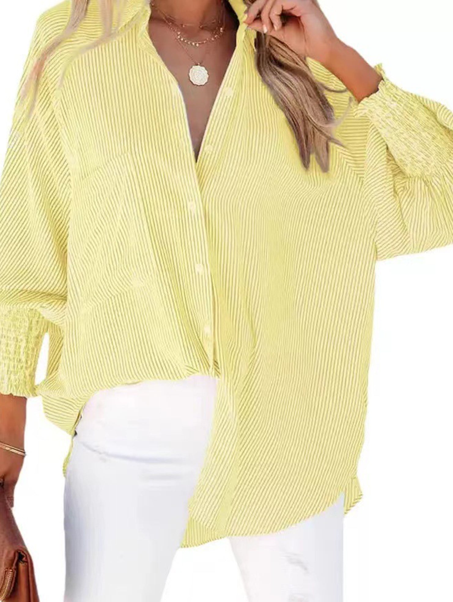 Striped Loose Casual Cover-up Beachwear_CWTSTL01212