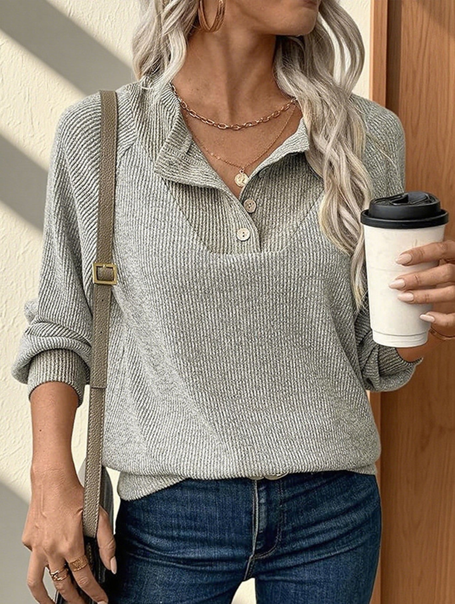 Color-blocked casual loose knit top for women_CWTSTL01256