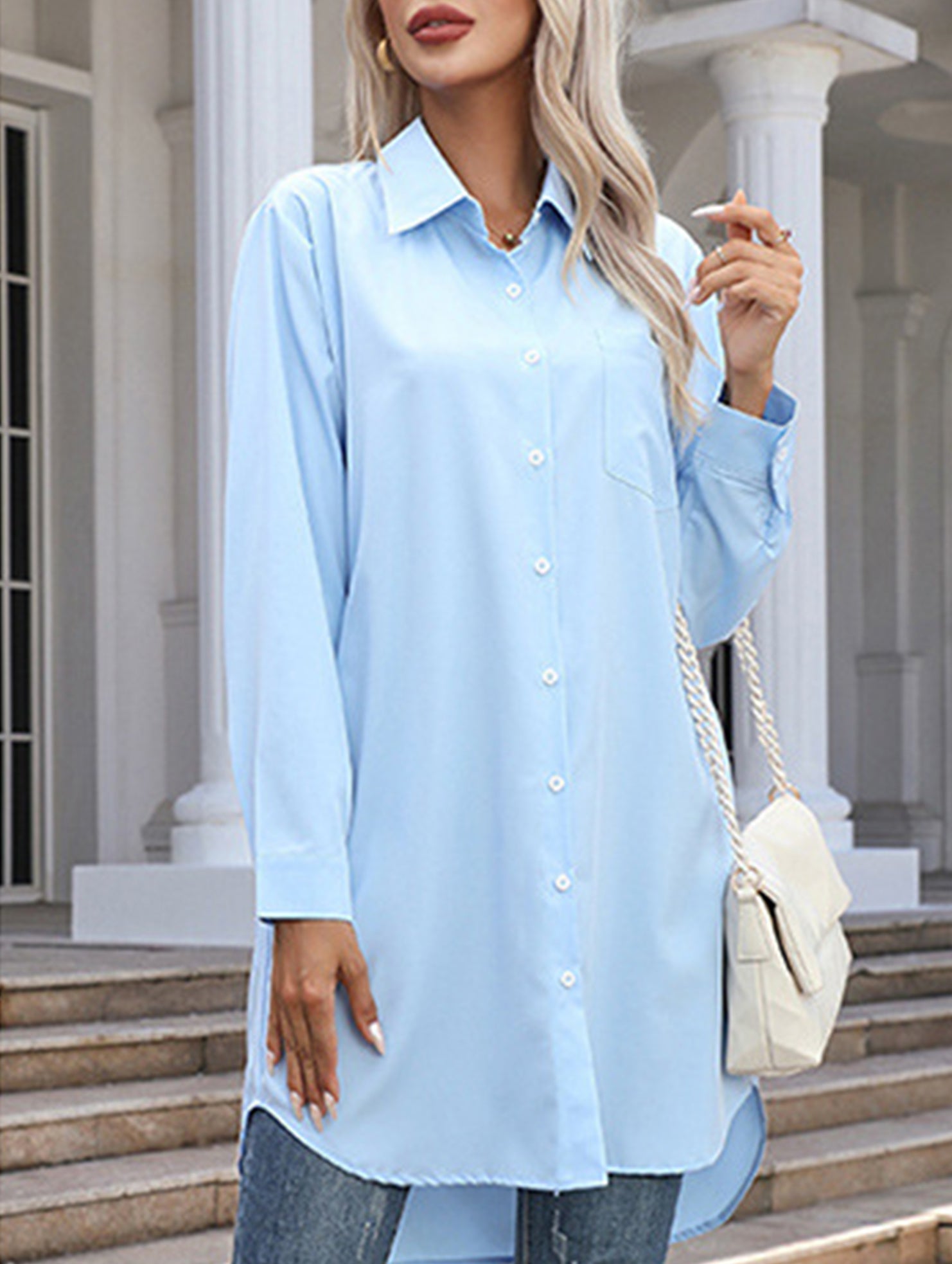 New long-sleeved casual shirt for women