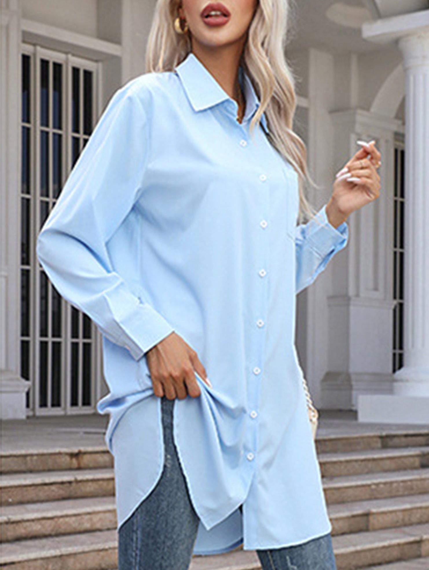 New long-sleeved casual shirt for women
