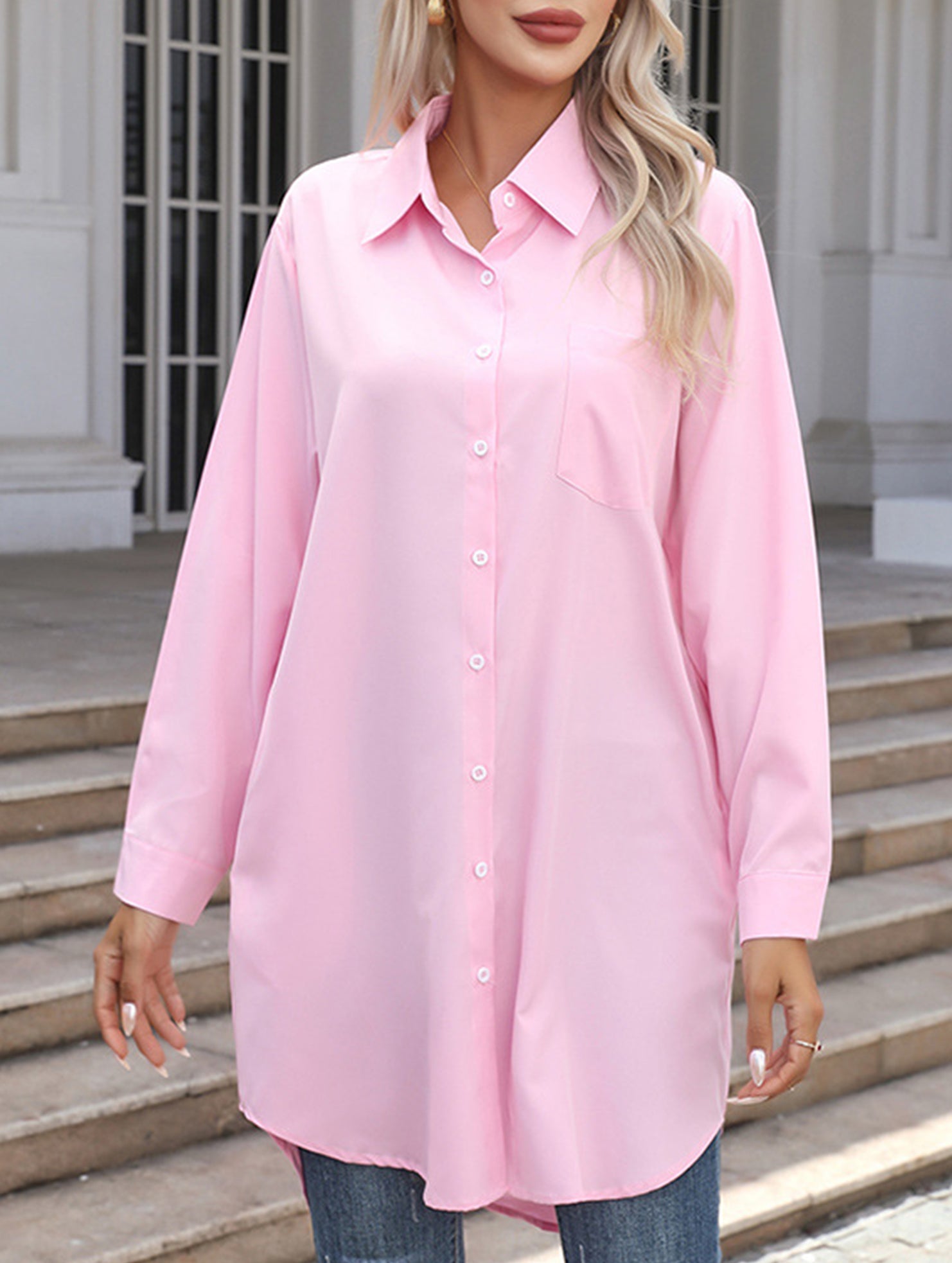 New long-sleeved casual shirt for women