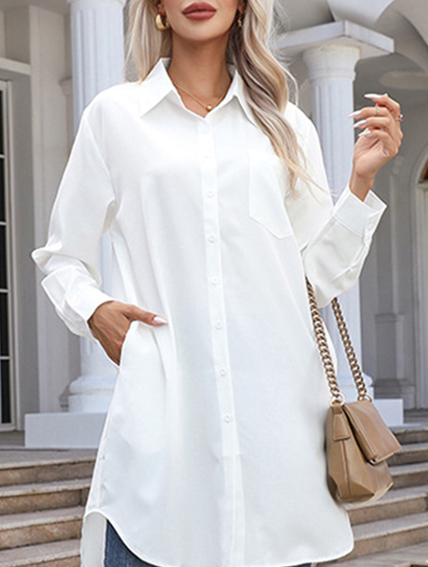 New long-sleeved casual shirt for women