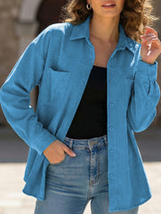 Fashionable loose-fitting mid-length shirt for women_CWTSTL01266