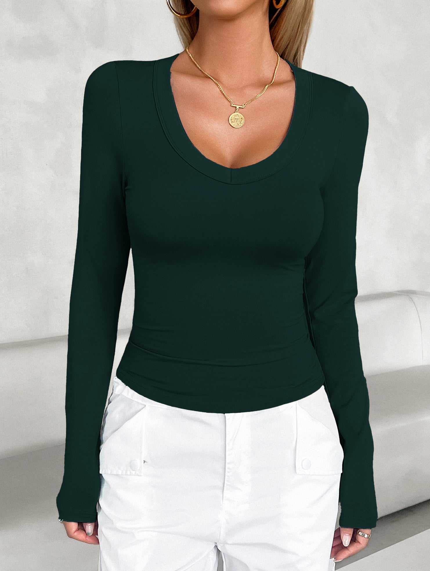 Women's base layer top with long-sleeved T-shirt
