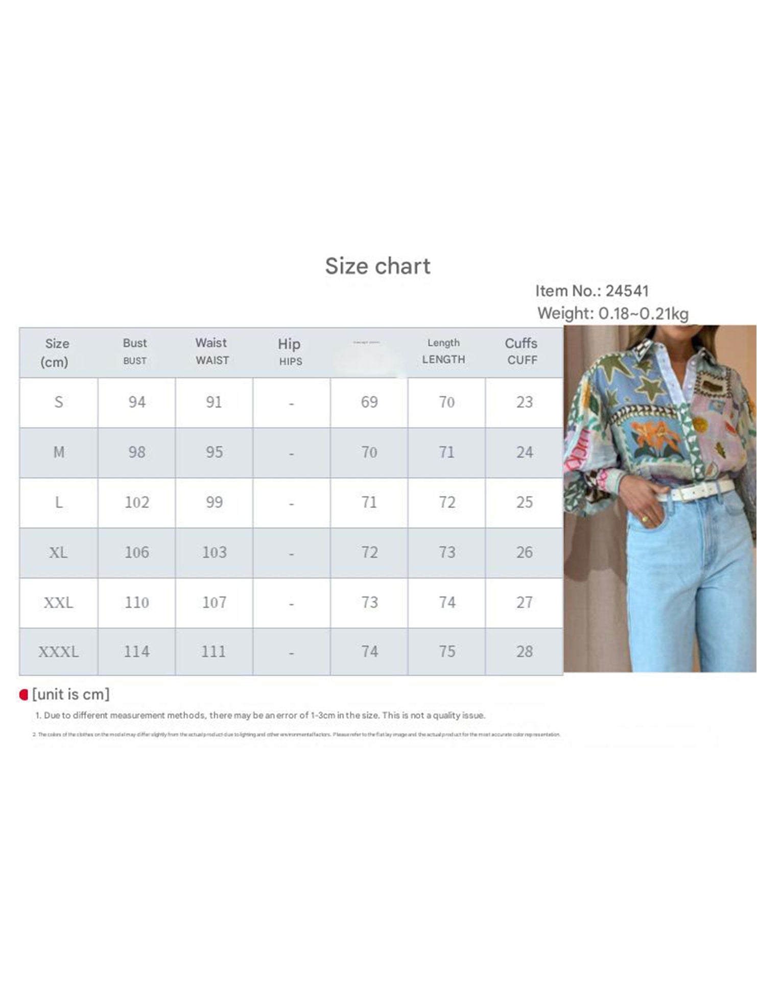 Elegant printed and painted blouse for women_CWTSTL01318