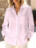 Loose-fitting collared versatile shirt for women