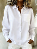 Loose-fitting collared versatile shirt for women