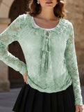 Lace Elegant Pullover Lace Shirt for Women