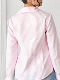 French-style fitted waist elegant top for women