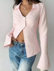 Women's Knitted Flared Sleeve Slim Fit Sweater