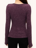 French-style slim-fit base layer top for women