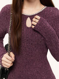 French-style slim-fit base layer top for women