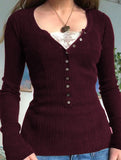 Retro lace trim slim-fit base layer for women_CWTSTL01351