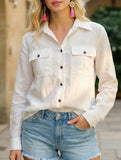 Tencel Linen Utility Pocket Shirt_CWTSTL01383