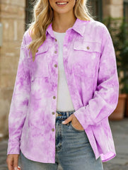 Casual tie-dye loose-fitting shirt for women_CWTSTL01396