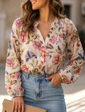 Printed Long Sleeve Casual Shirt