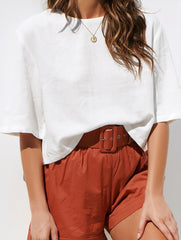 Boho Button Loose Blouse