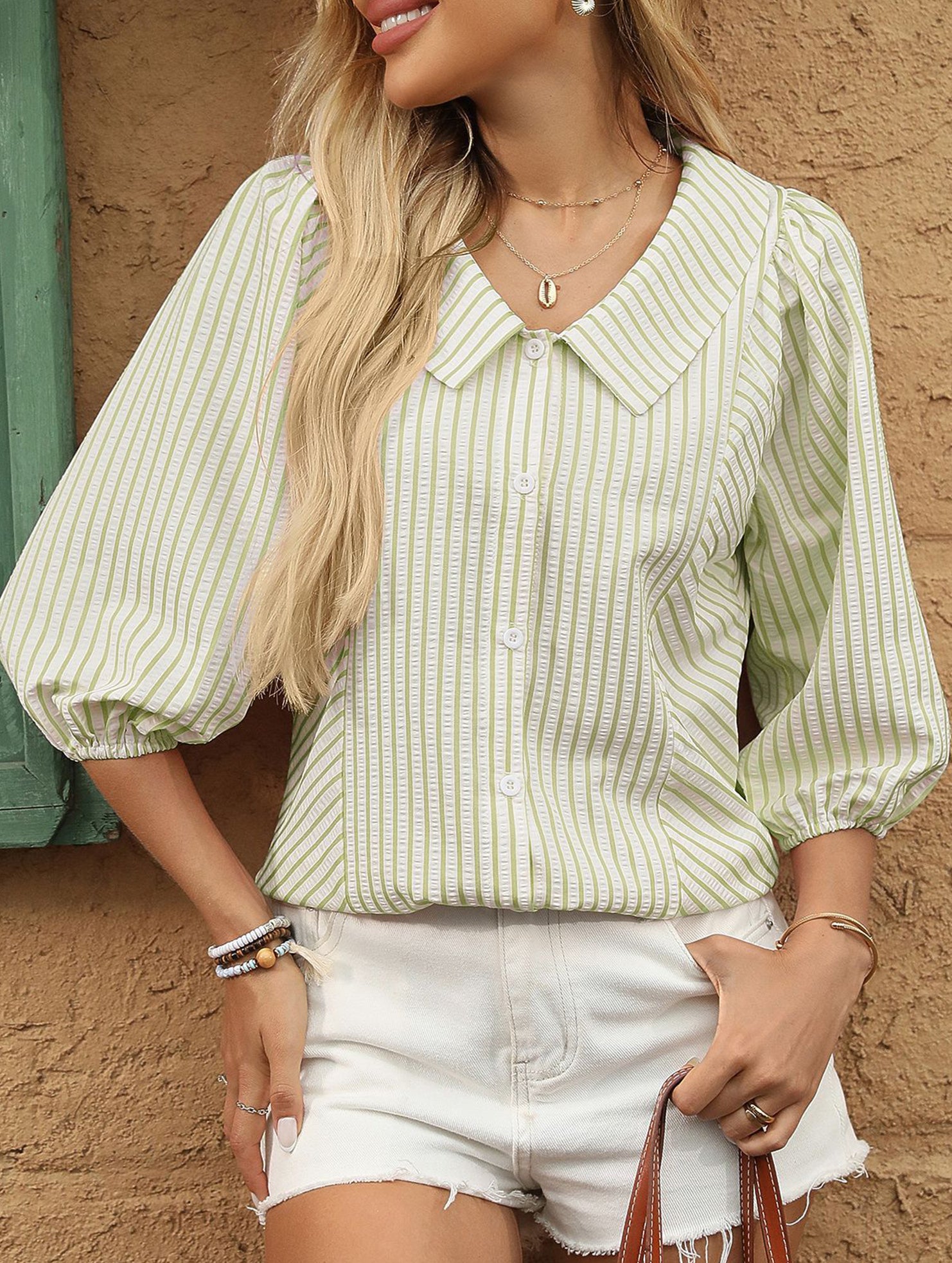Sweet Puff Sleeve Doll Shirt