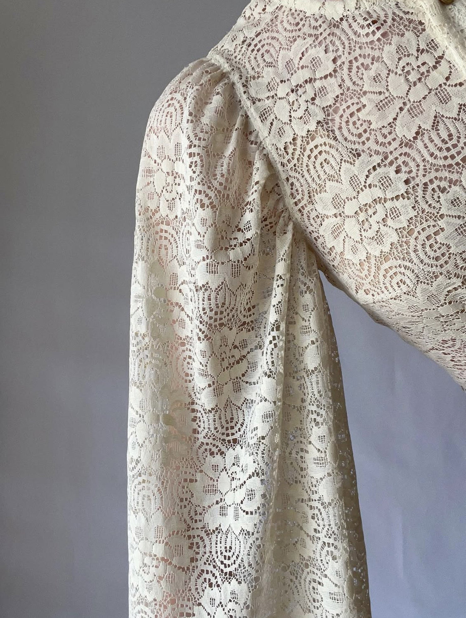 Lace Flare Sleeve Design Top