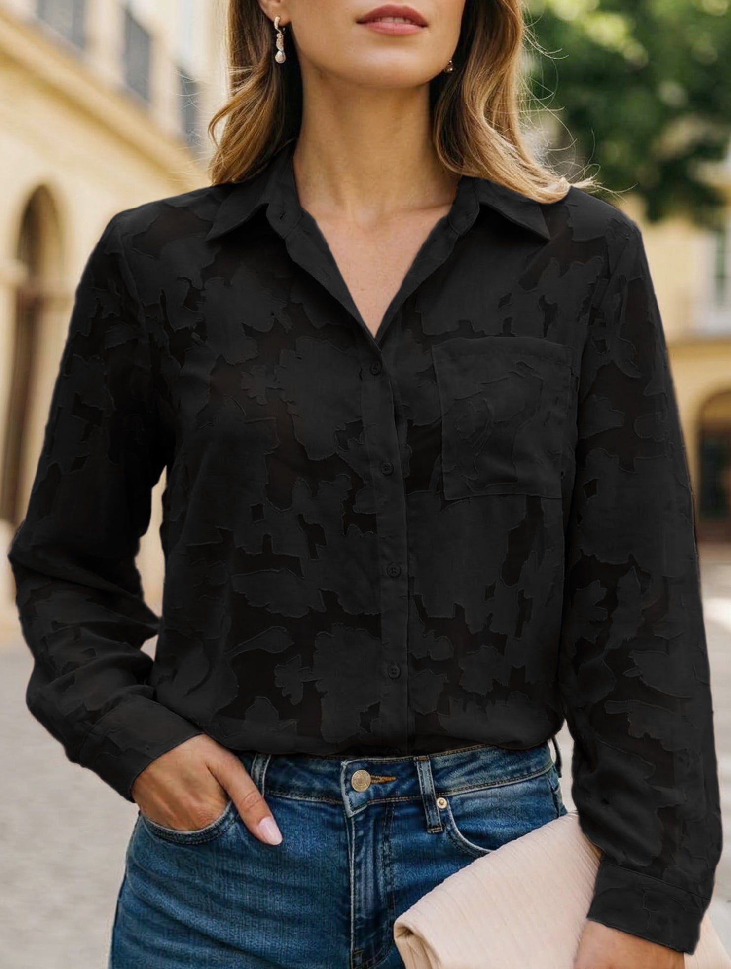 Loose Chiffon Blouse