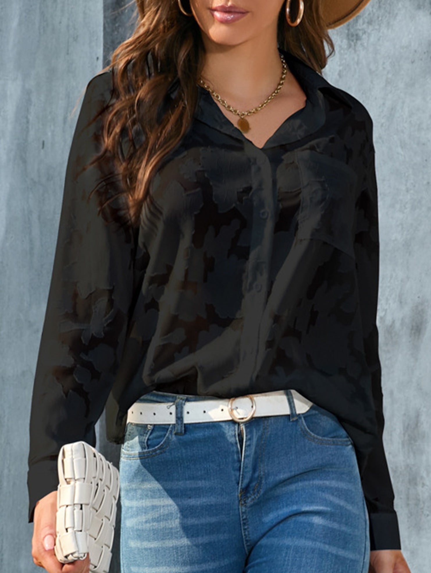 Loose Chiffon Blouse