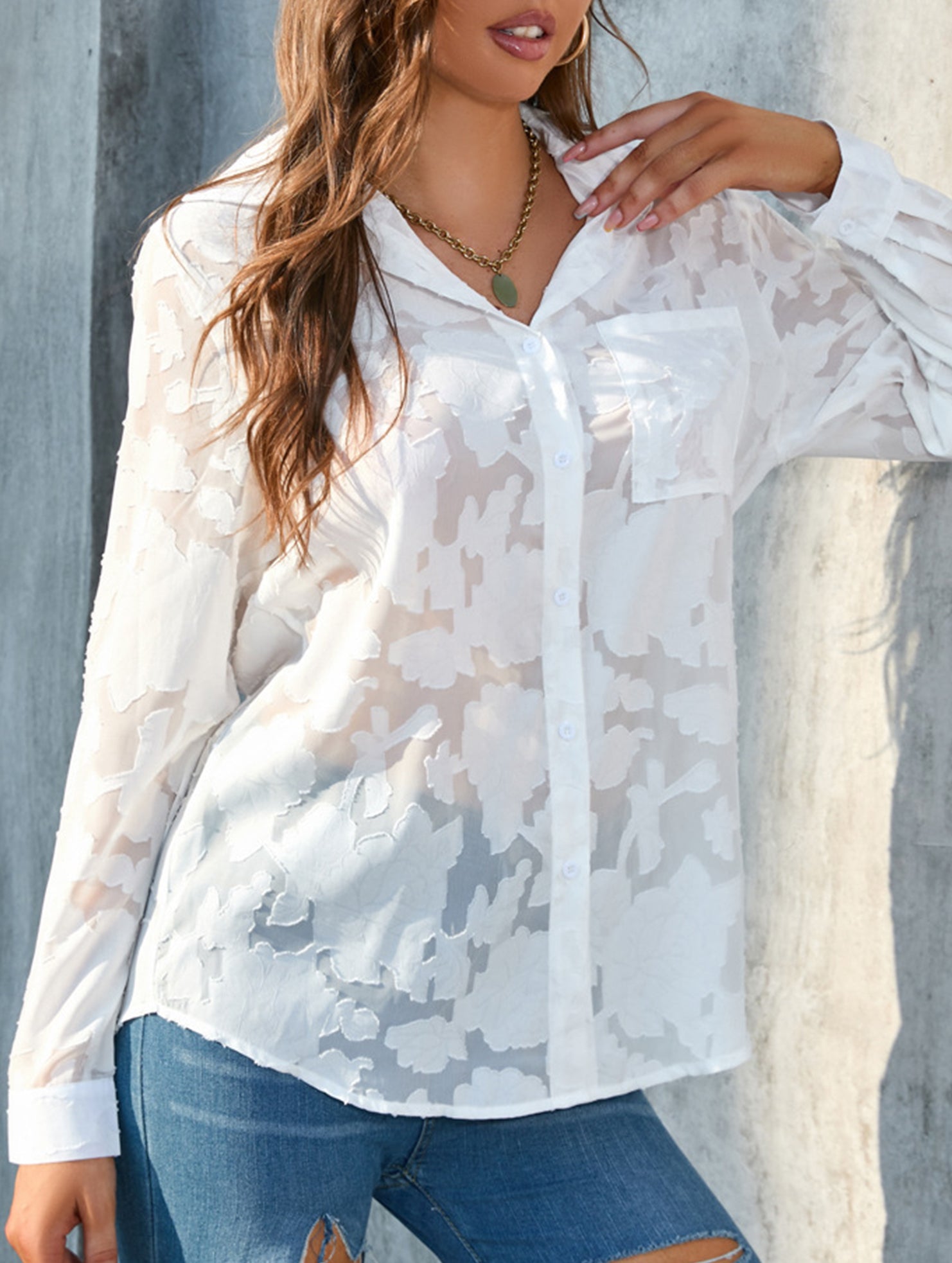 Loose Chiffon Blouse