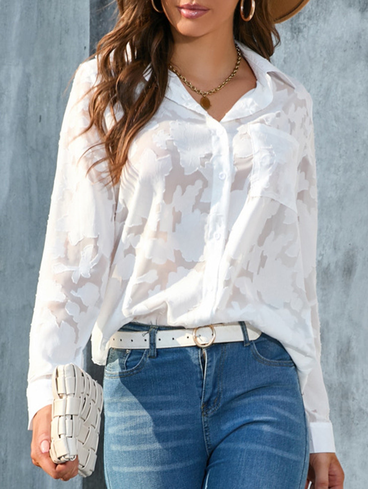 Loose Chiffon Blouse