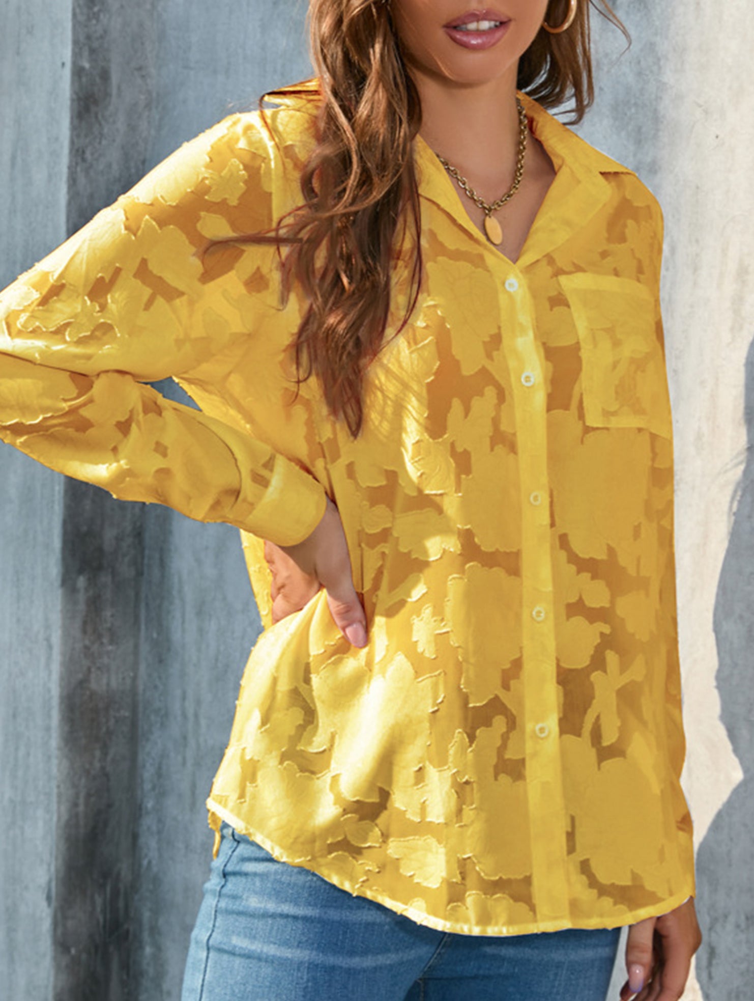 Loose Chiffon Blouse