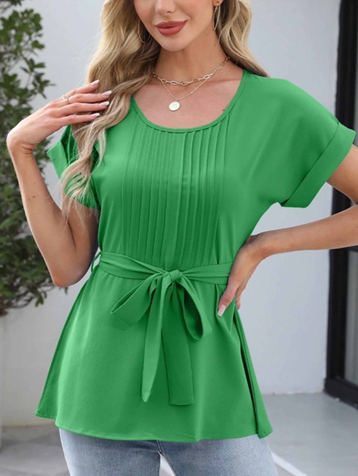 Women?™s Ruffled Blouse ??Light & Lovely