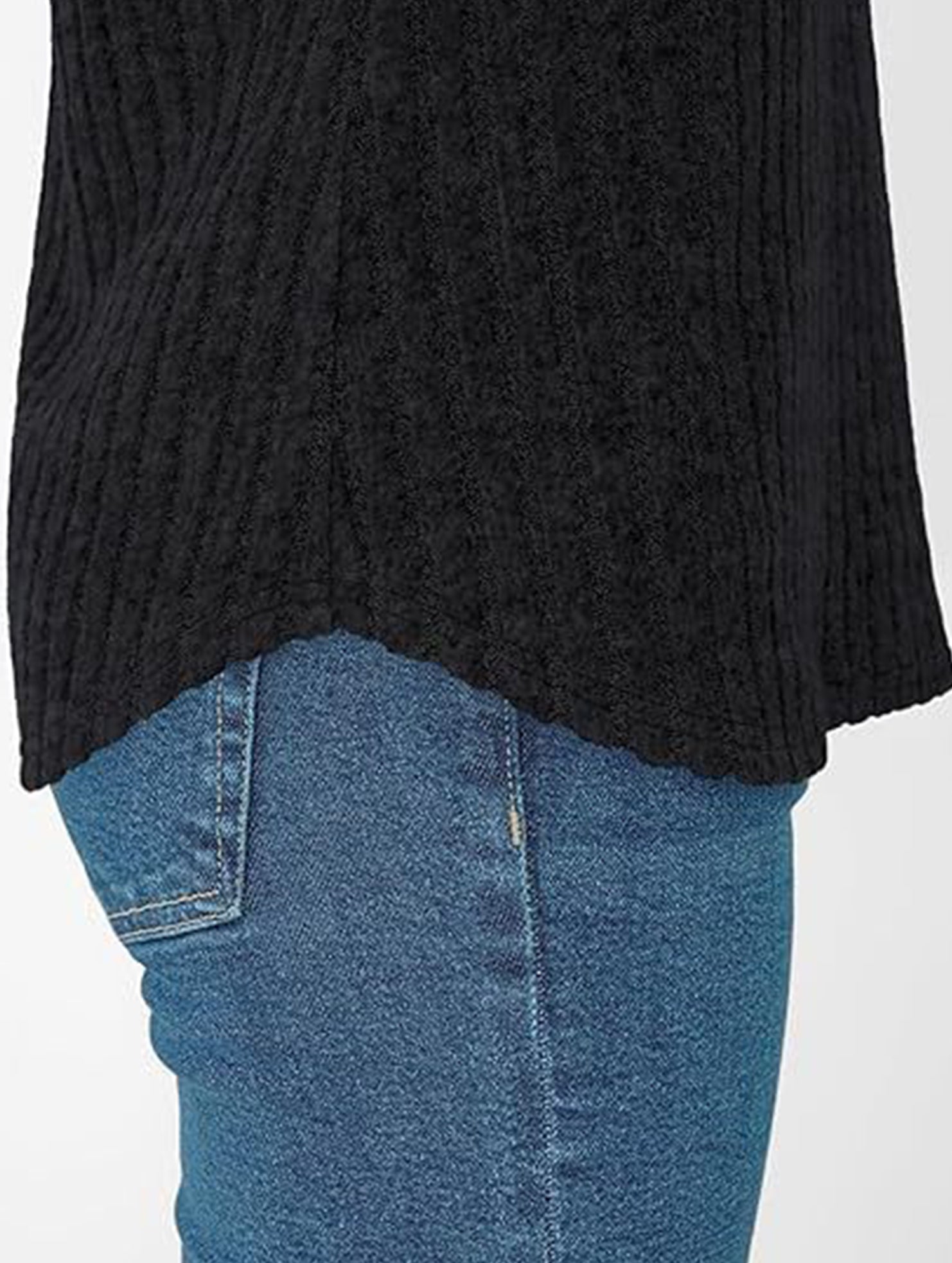 Solid color V-neck casual versatile women's top