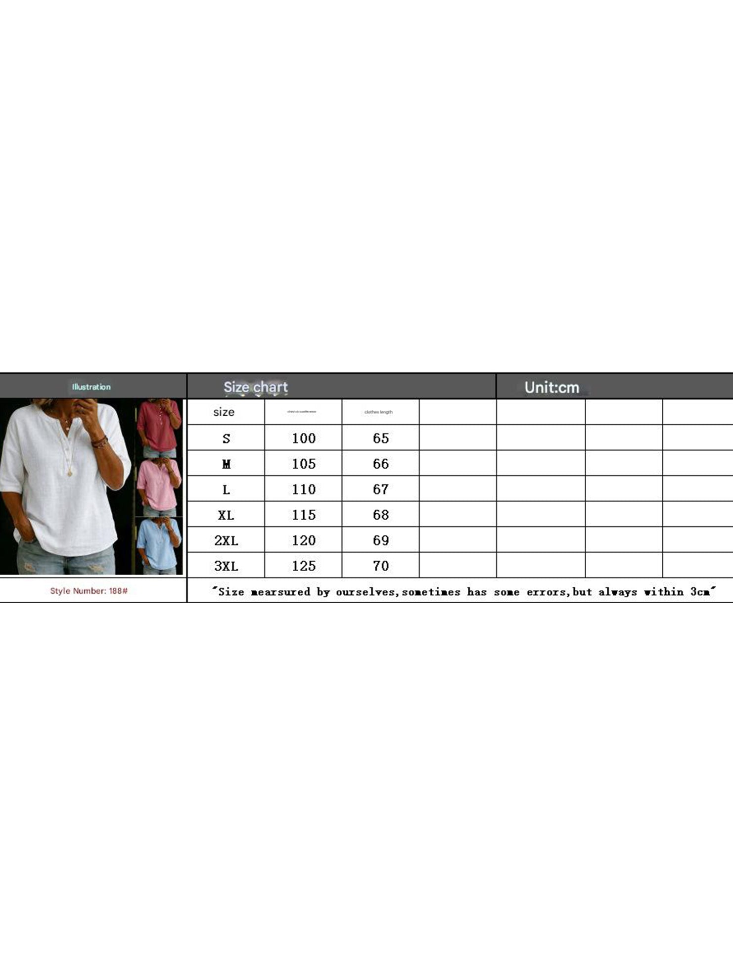 Linen V Neck Loose Shirt