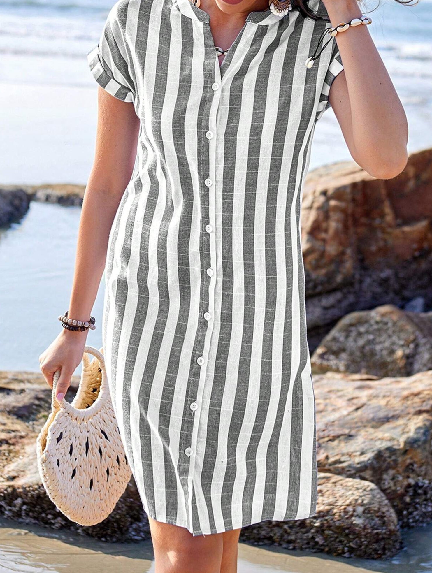 Stripe Loose Casual Shirt