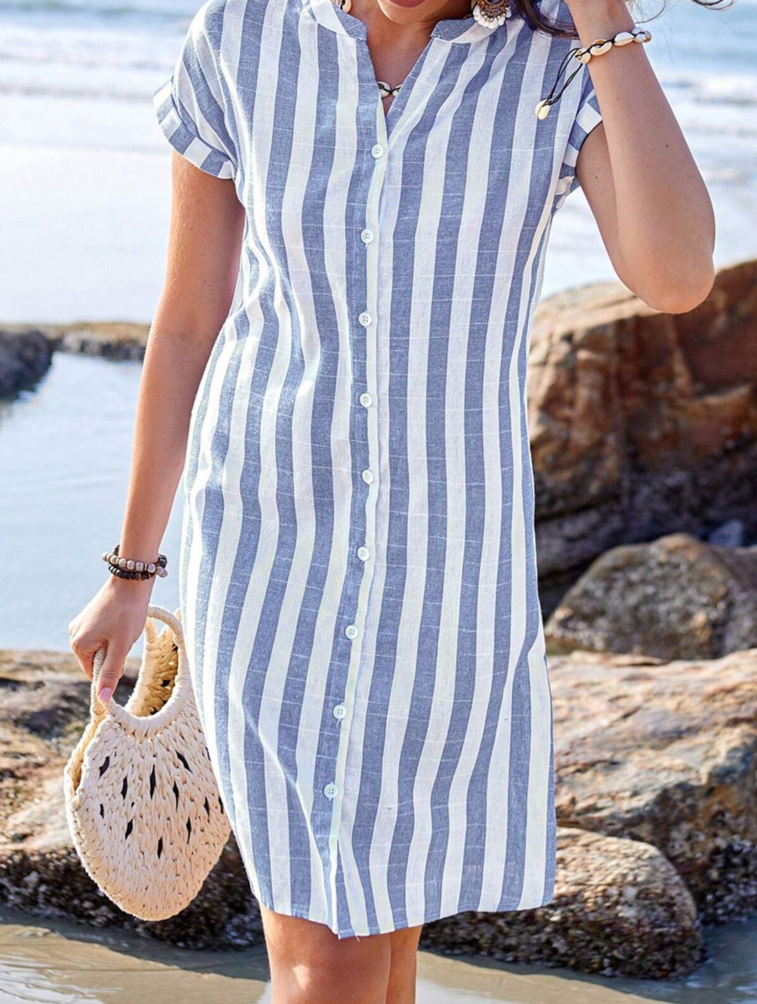 Stripe Loose Casual Shirt