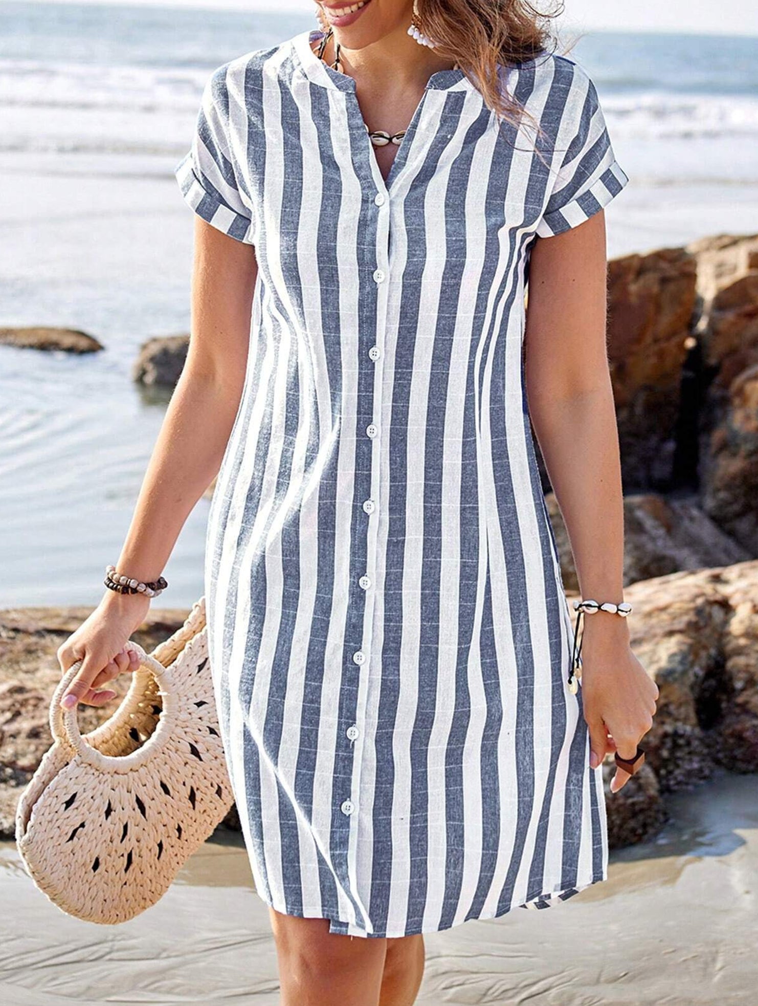 Stripe Loose Casual Shirt