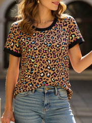 Round Neck Pullover Slightly Loose Casual Top ??Lightweight Daily Essential for Women
