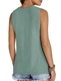 Solid color V-neck loose vest women's T-shirt