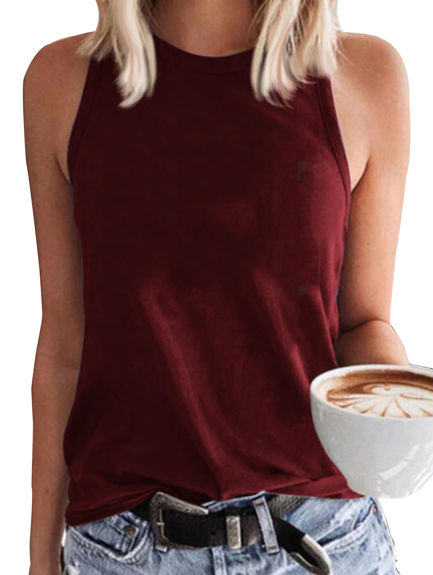 Plus Size Loose Tank Tee