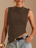 Irregular Hem Sleeveless Knit Tank_CWTTK00563