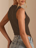Irregular Hem Sleeveless Knit Tank_CWTTK00563