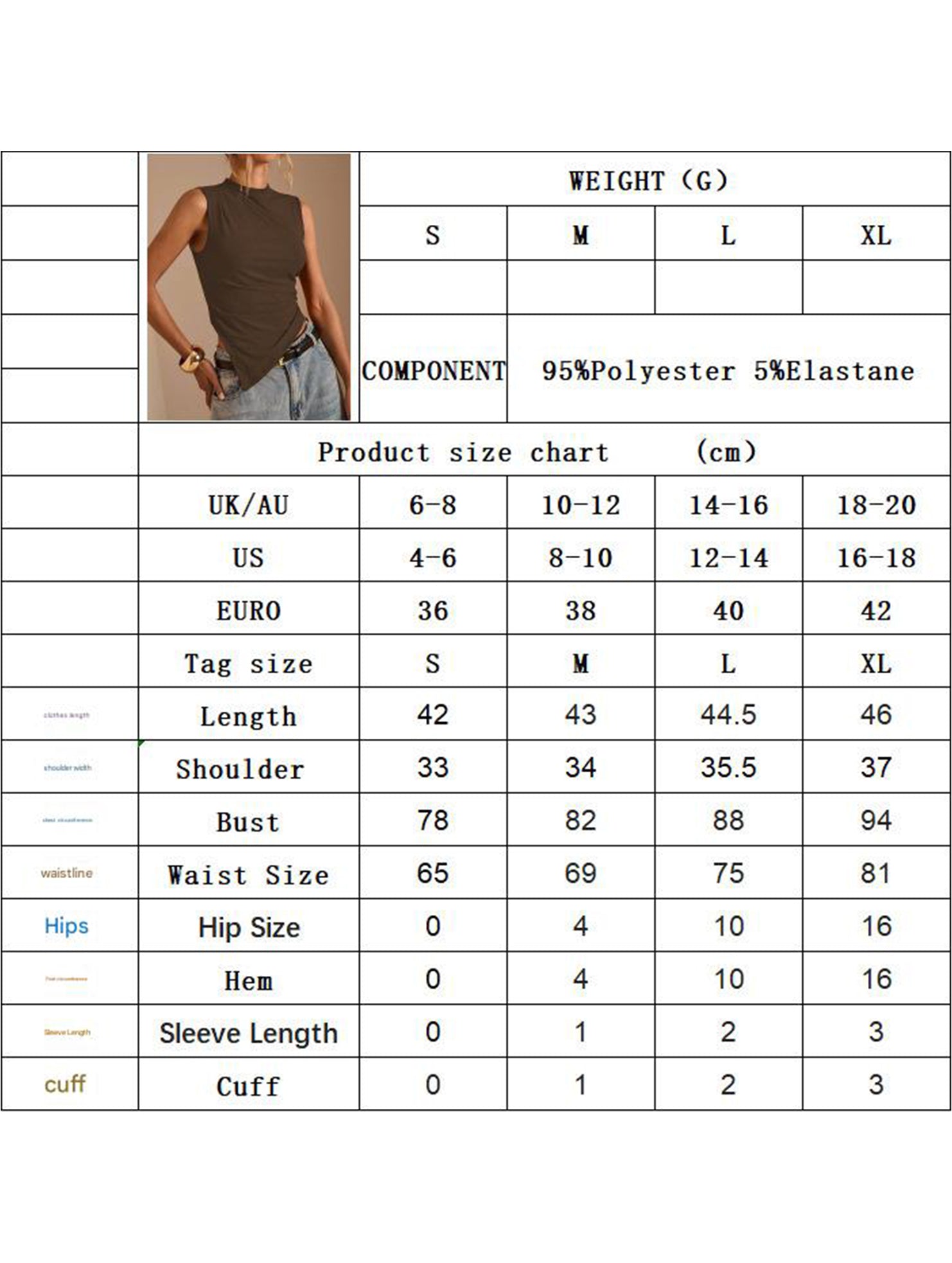 Irregular Hem Sleeveless Knit Tank_CWTTK00563