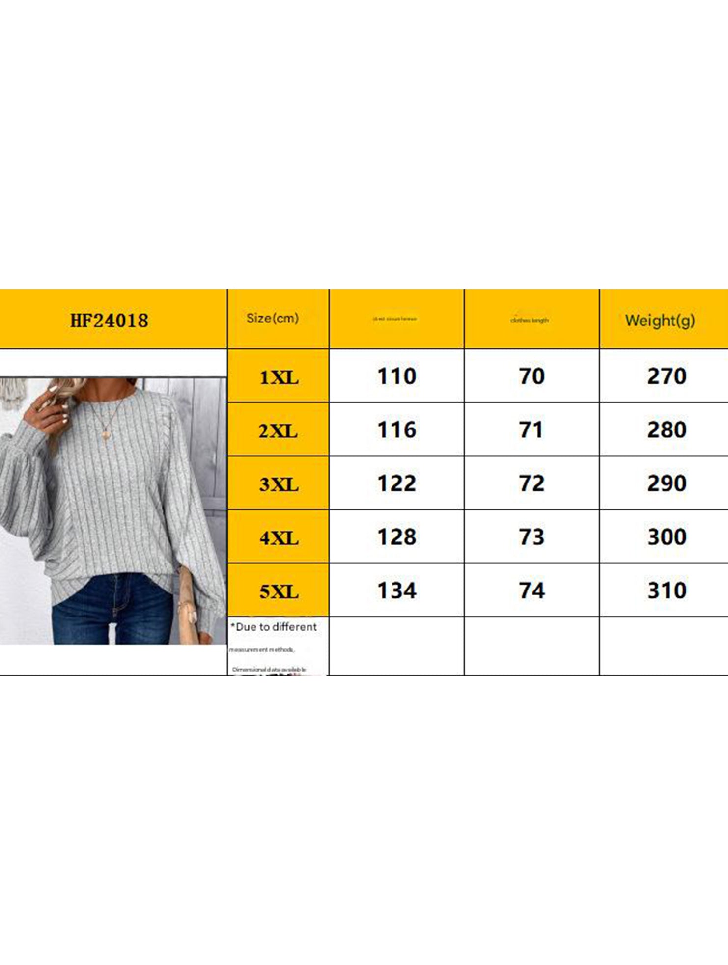 Plus Size Lantern Sleeve Casual Top_CWTTL01114